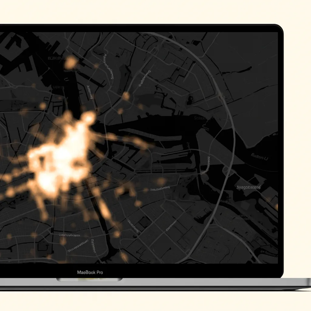 Foto de mapa en macbook
