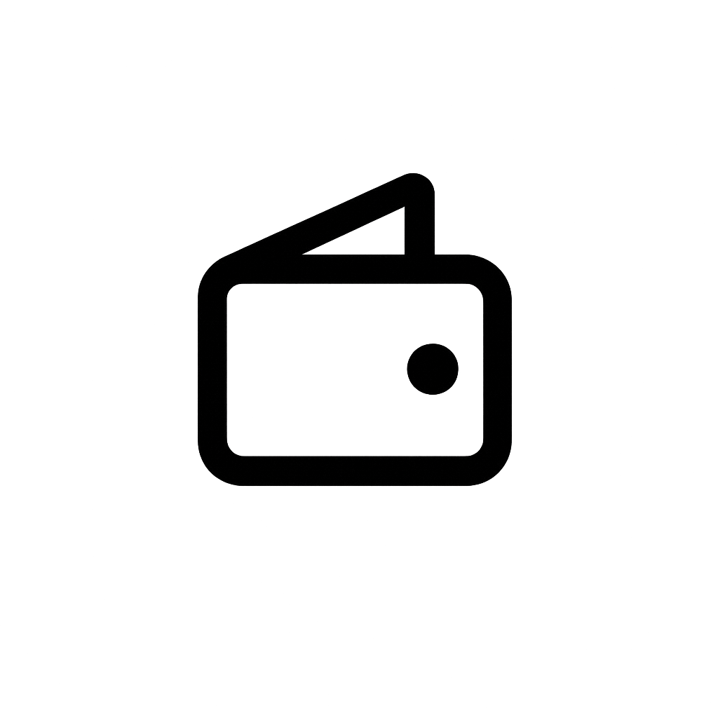 Billetera virtual icono